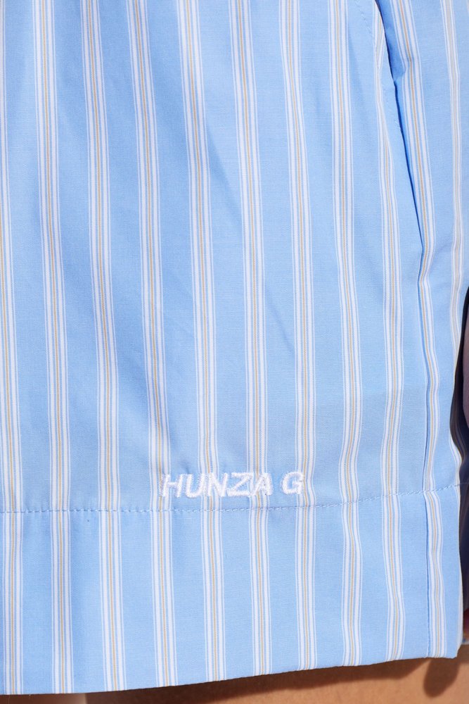 Hunza G 에센셜 스트라이프 드로스트링 쇼츠