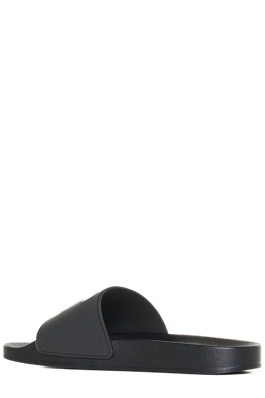 Palm Angels Monogram Patch Round Toe Slides