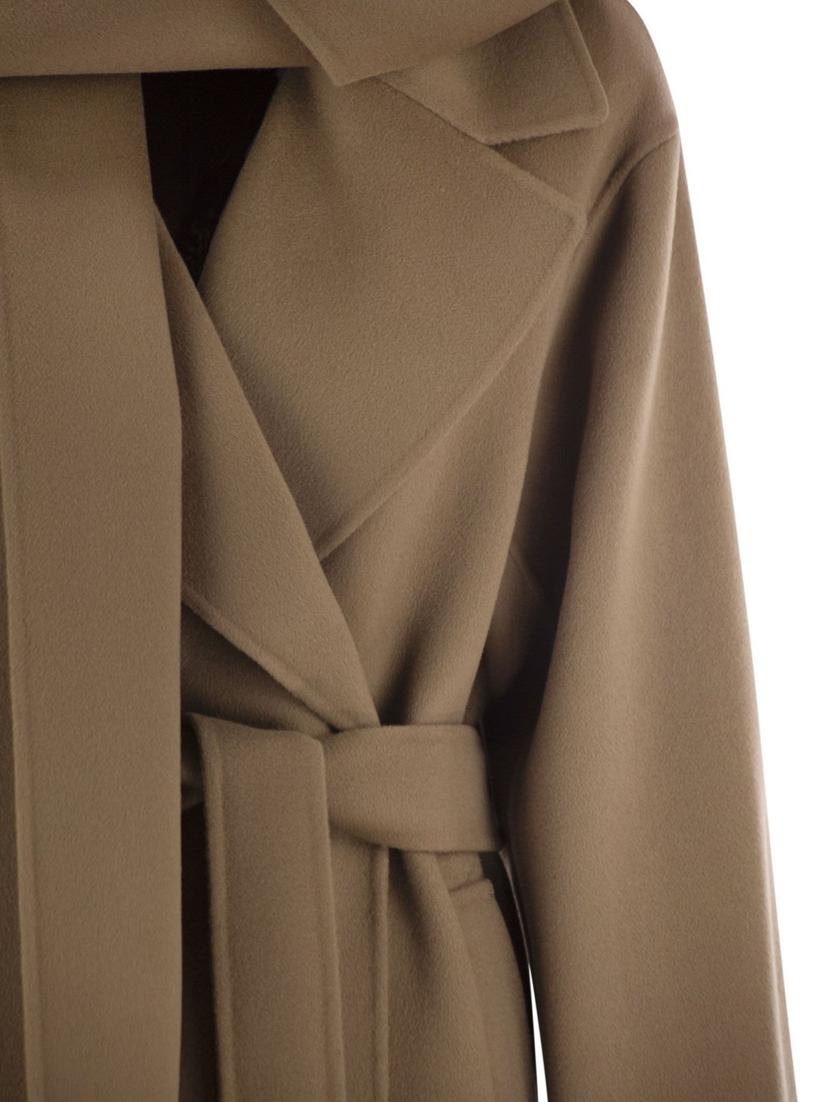 'S Max Mara Cuore Belted Long-Sleeved Coat