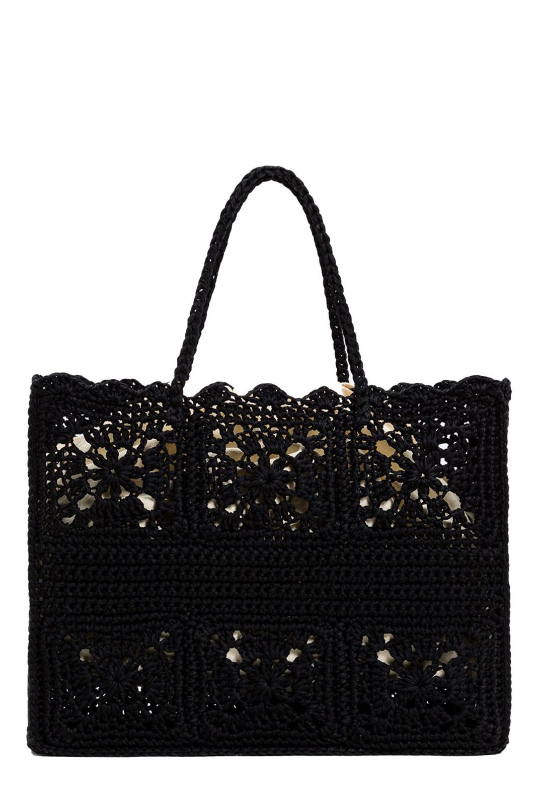 TWINSET Crochet Top Handle Bag