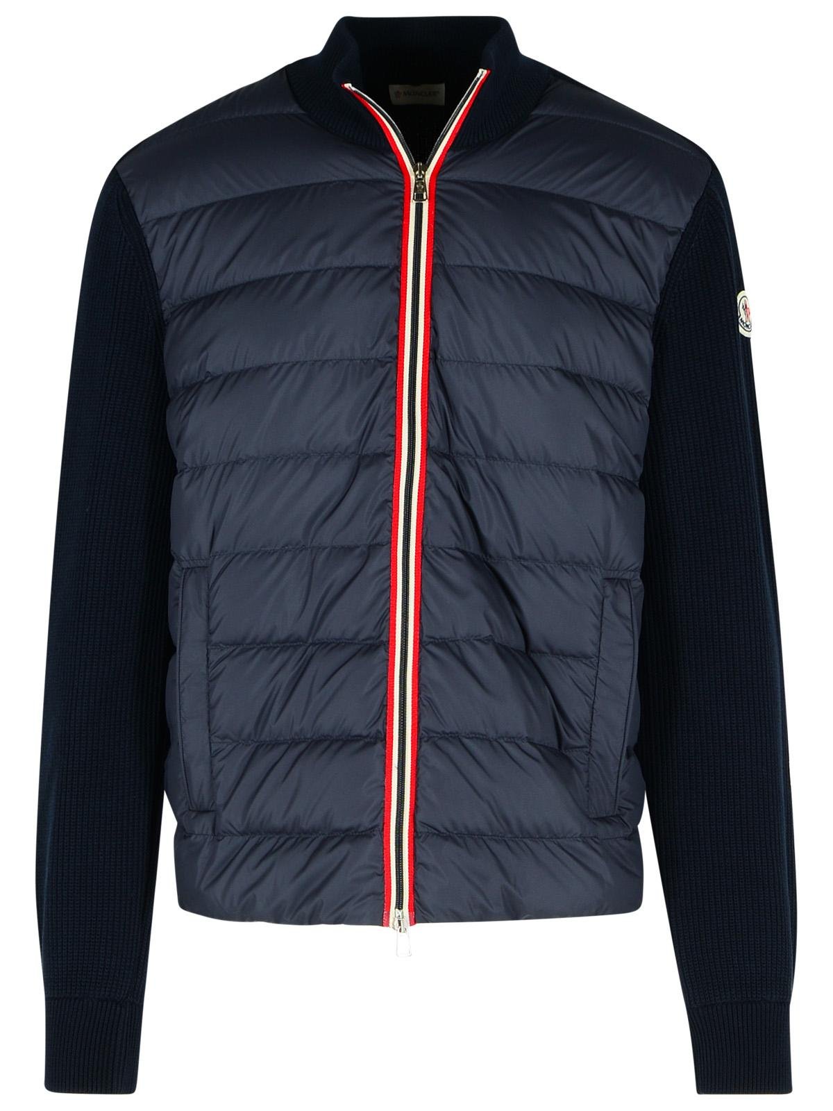 Moncler Logo Patch Zip-Up Cardigan