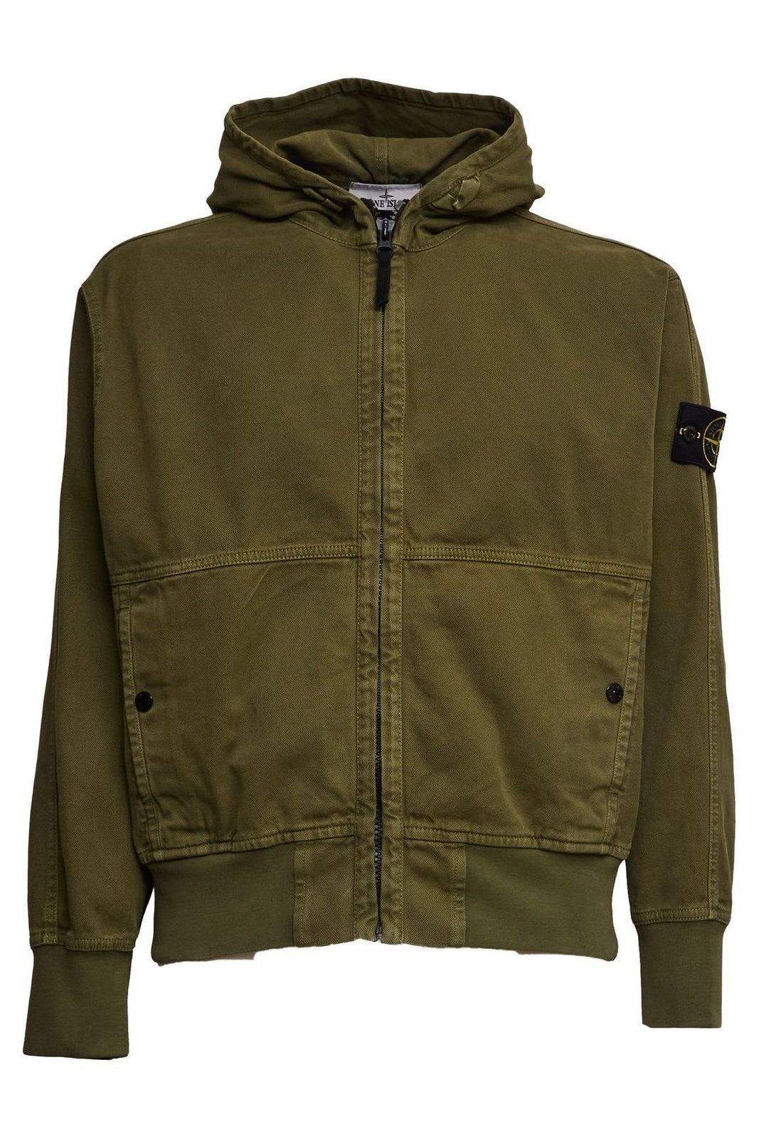 値下げ　ストーンアイランド Stone Island Logo Patch Zip-Up Hoodie – Cettire
