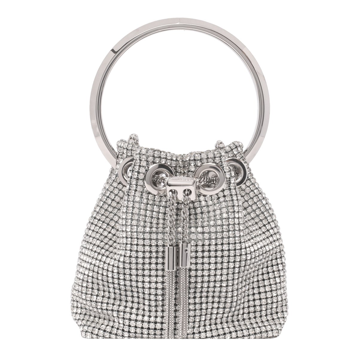 Jimmy Choo Embellished Drawstring Bucket Bag