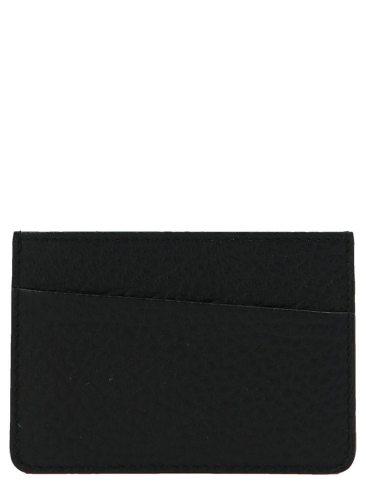 ★Maison Margiela★ 23SS Unisex Stitch Card Wallet (SA3VX000 Black Embossed Leather Cardholder | Maison Margiela