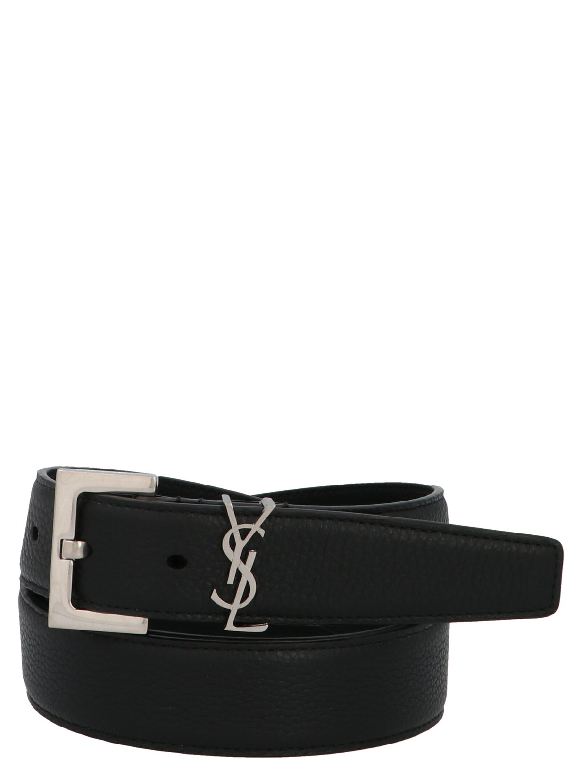 Saint Laurent Monogram Logo Plaque Belt
