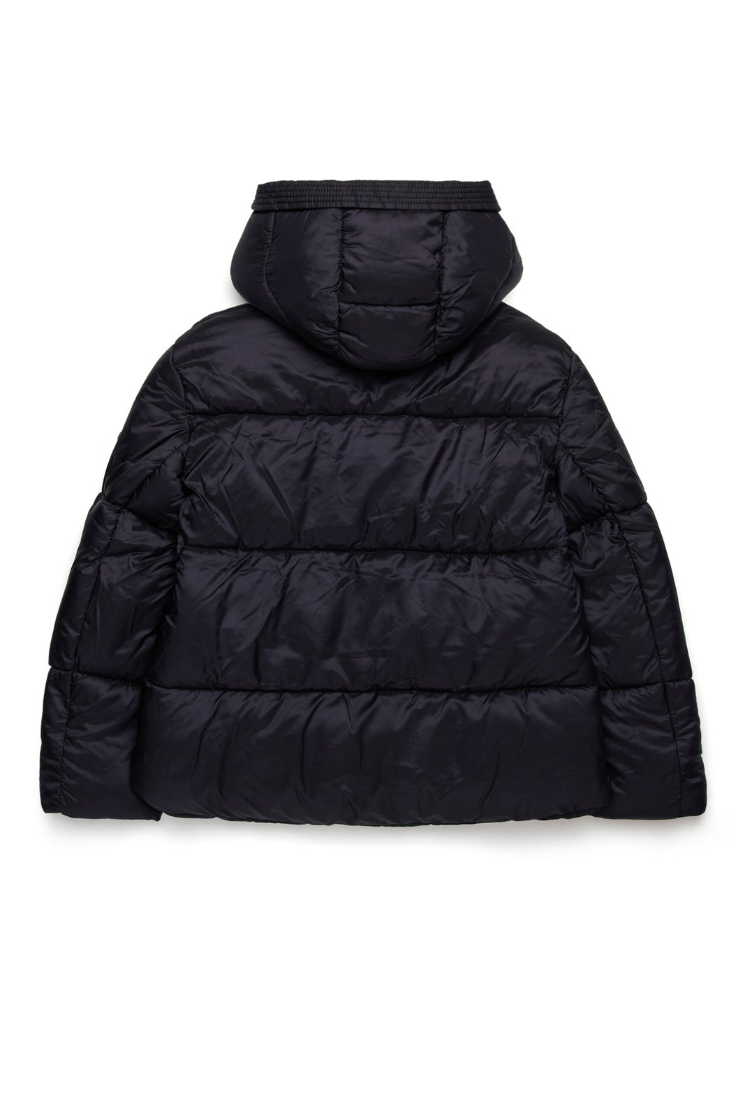 Diesel Kids Oval-D Logo Patch Hooded Padded Jacket