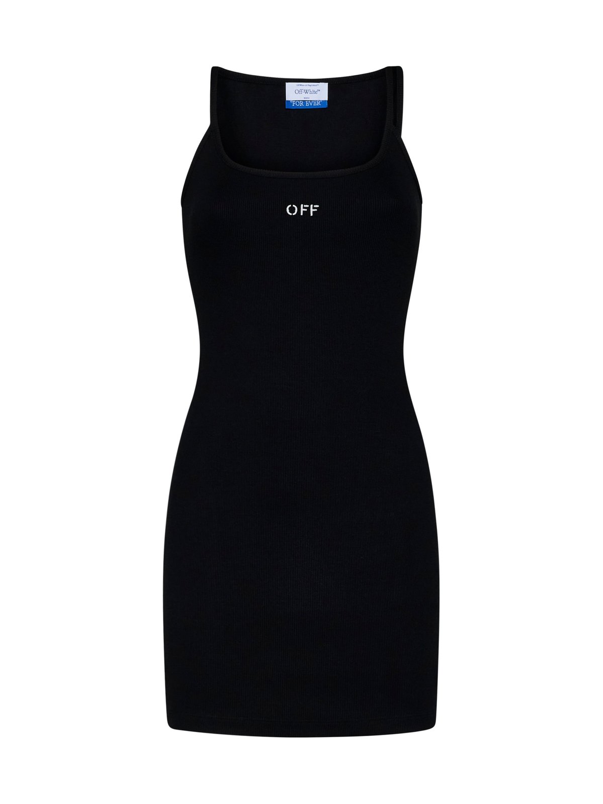 Off-White Logo Embroidered Sleeveless Dress