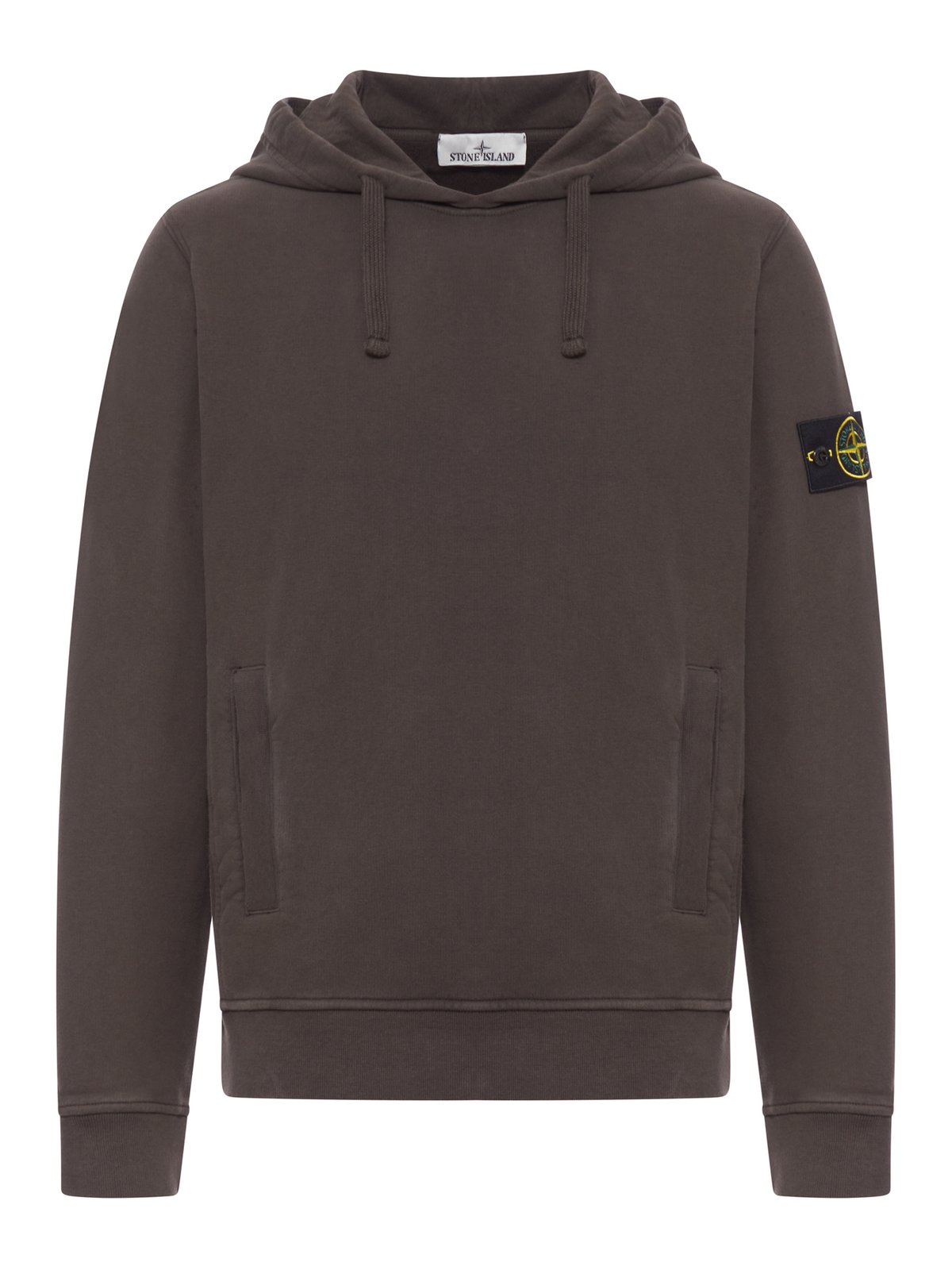 Stone Island Logo Patch Drawstring Hoodie