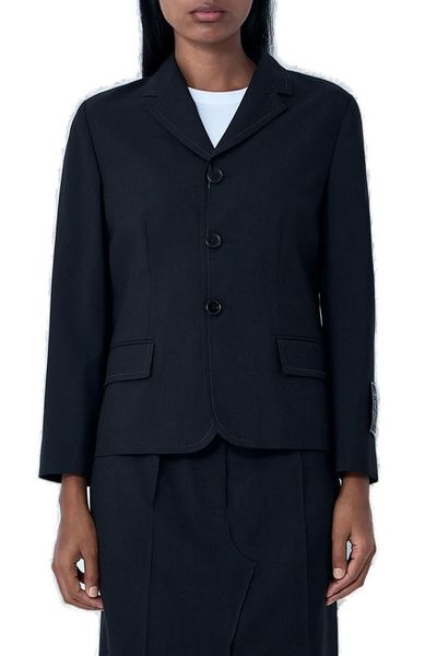 Courrèges Logo Embroidered Puffer Jacket