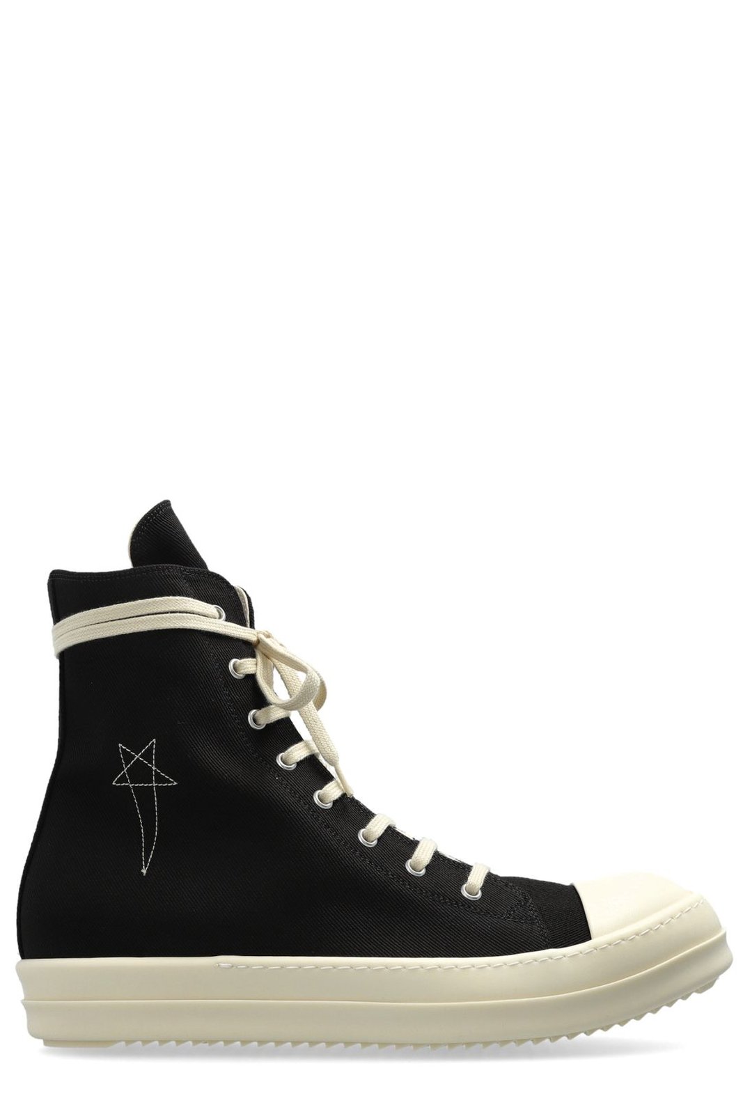 Rick Owens DRKSHDW Round Toe Lace-Up Sneakers