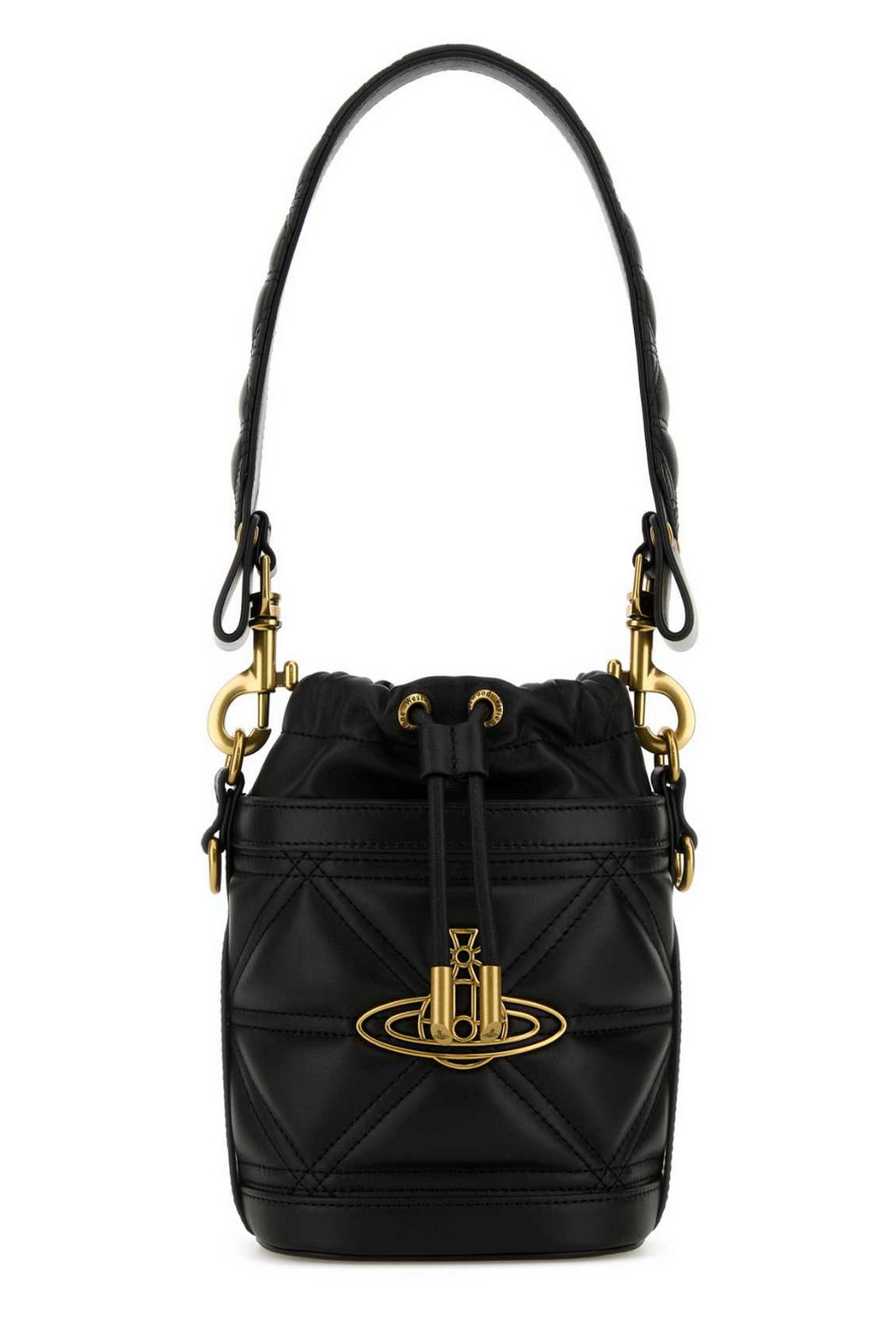Vivienne Westwood Kitty Orb Plaque Small Bucket Bag