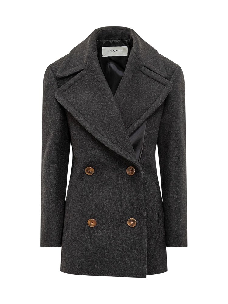 LANVIN 더블 브레스트 테일러드 코트