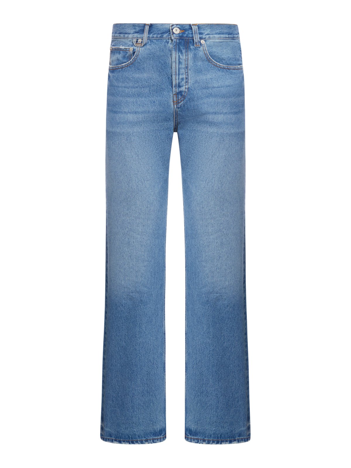 Jacquemus Logo Patch Straight Leg Jeans