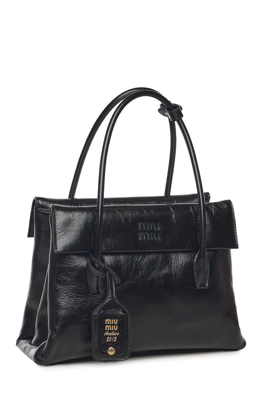 Miu Miu Logo-Detailed Tote Bag
