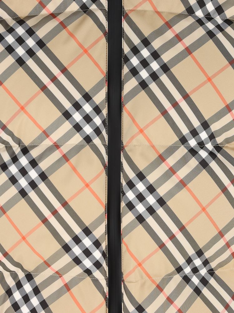 BURBERRY 체크 퍼프 자켓