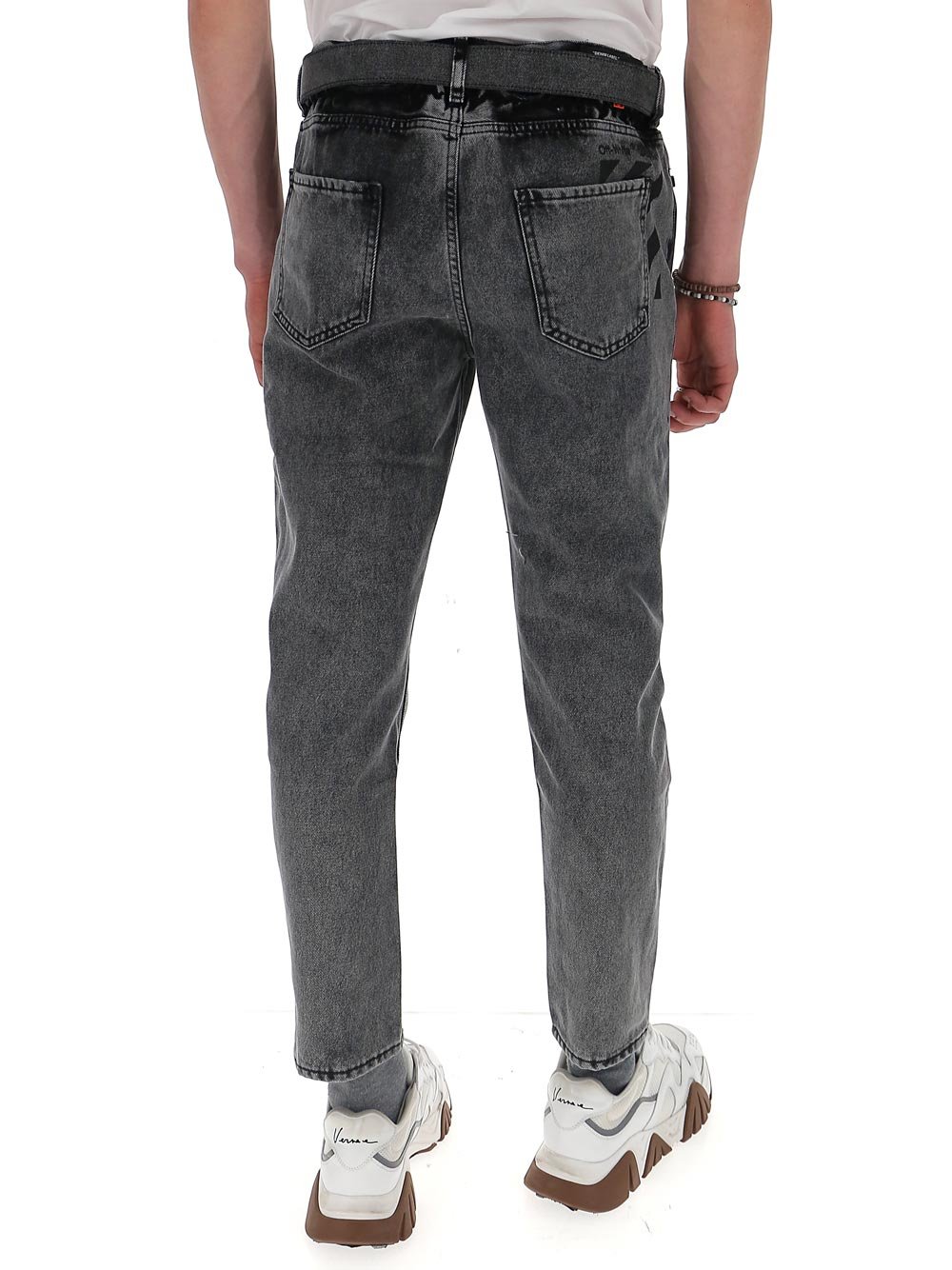 Off-White Belted Slim Leg Jeans – Cettire