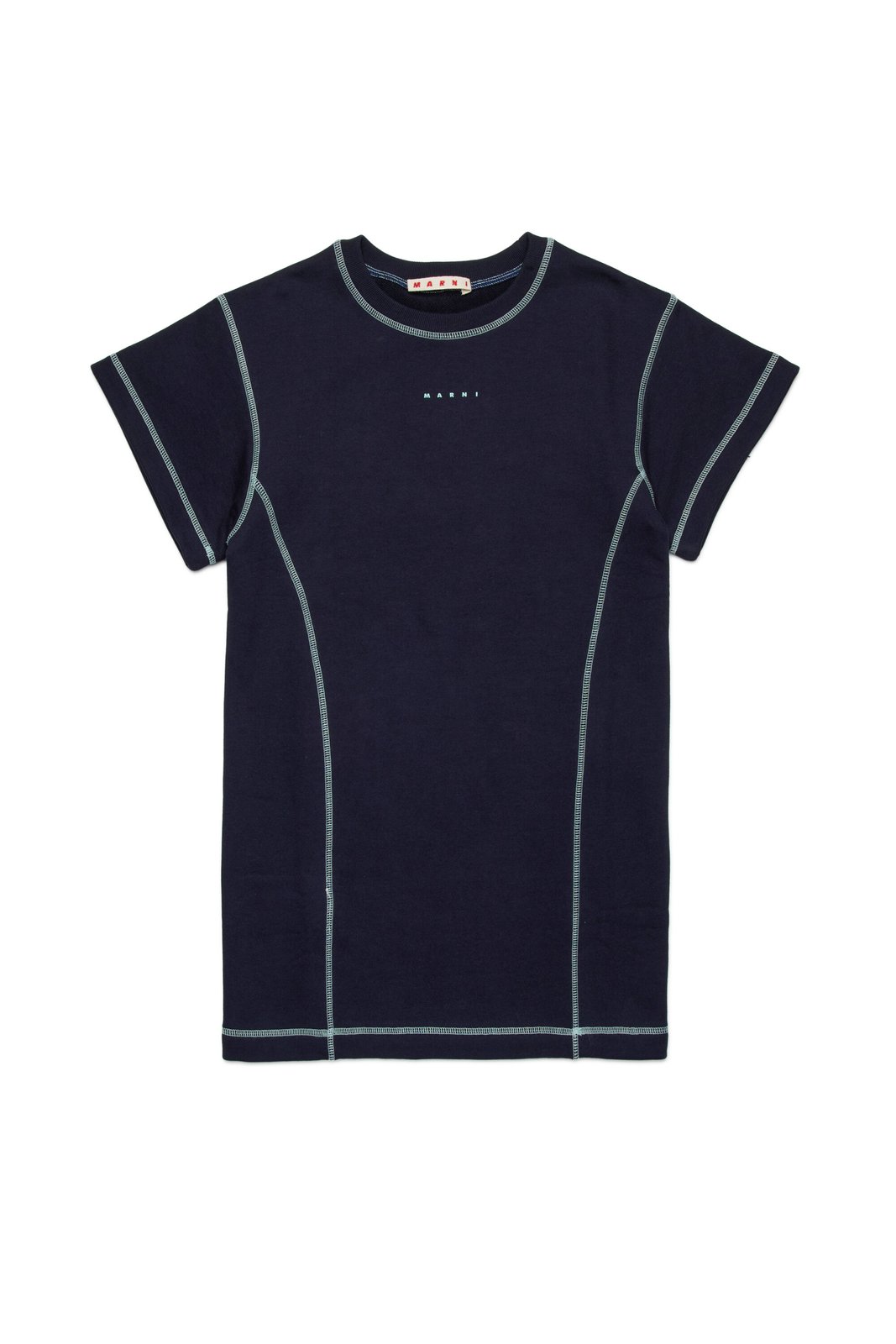 Marni Kids Logo Detailed Crewneck T-Shirt Dress