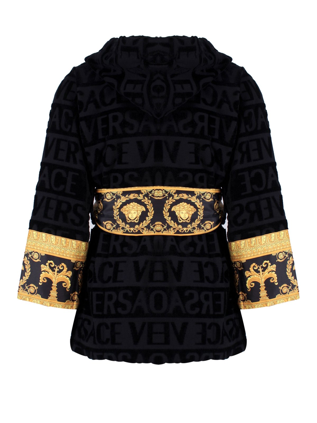 Versace Baroque Printed Belted Waist Robe