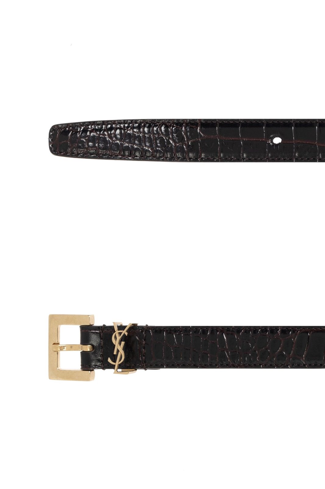 Saint Laurent Logo Plaque Belt