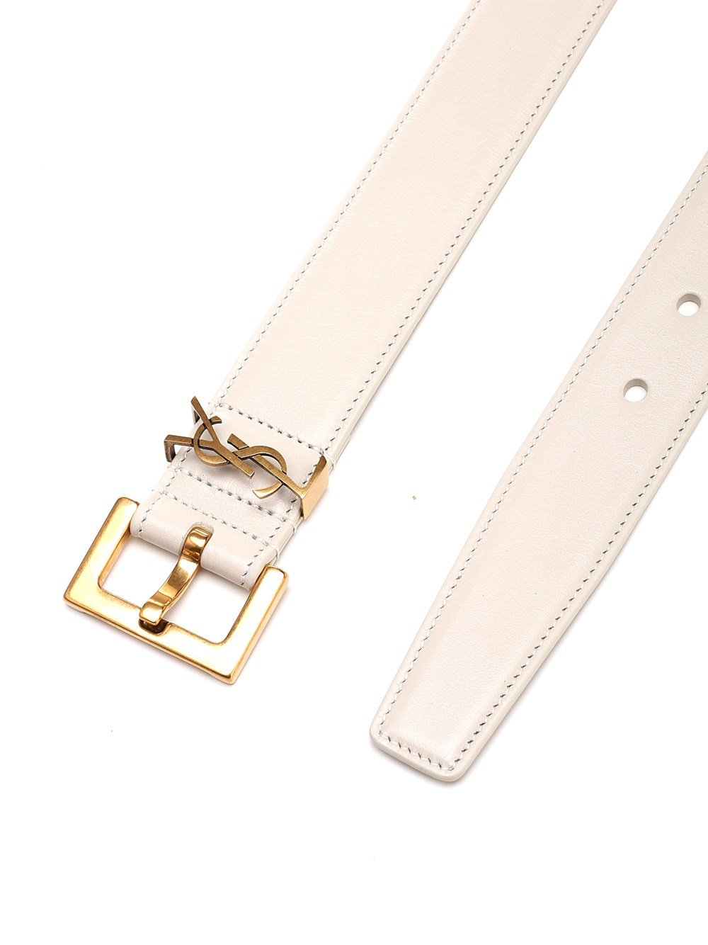 Saint Laurent Monogram Buckled Belt