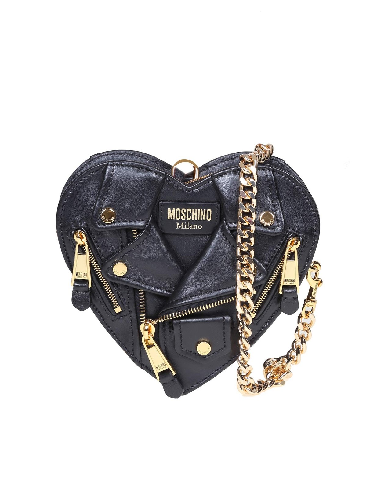 Moschino ピザライクチェーンミニショルダーバッグ Small Moschino Handle Me Bag | Moschino