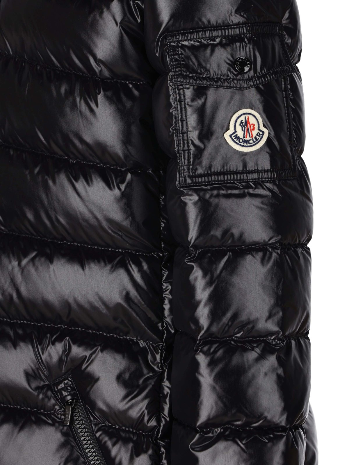 Moncler Enfant Logo Patch Puffer Coat