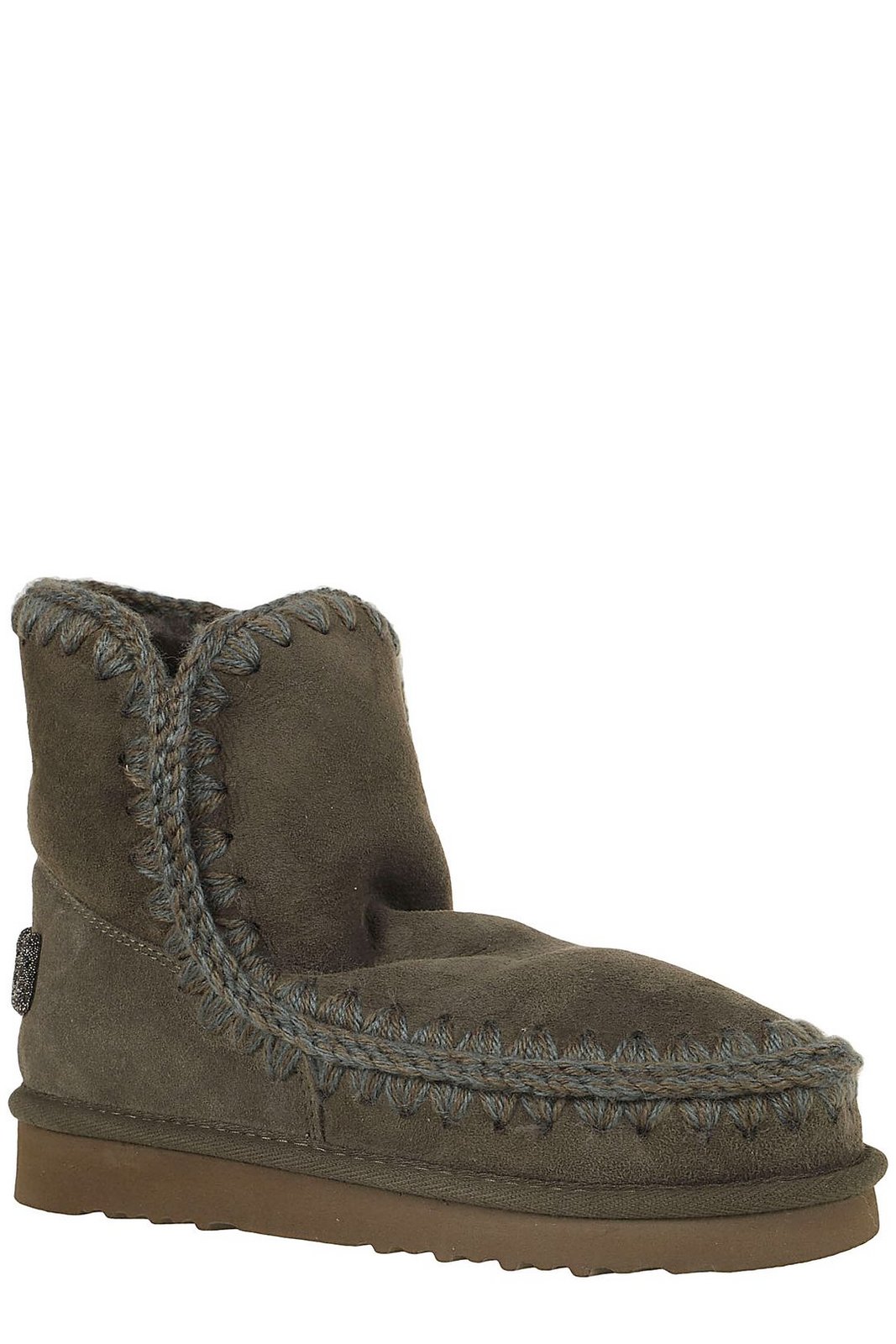 Mou Eskimo 18 Glitter Logo Slip-On Ankle Boots