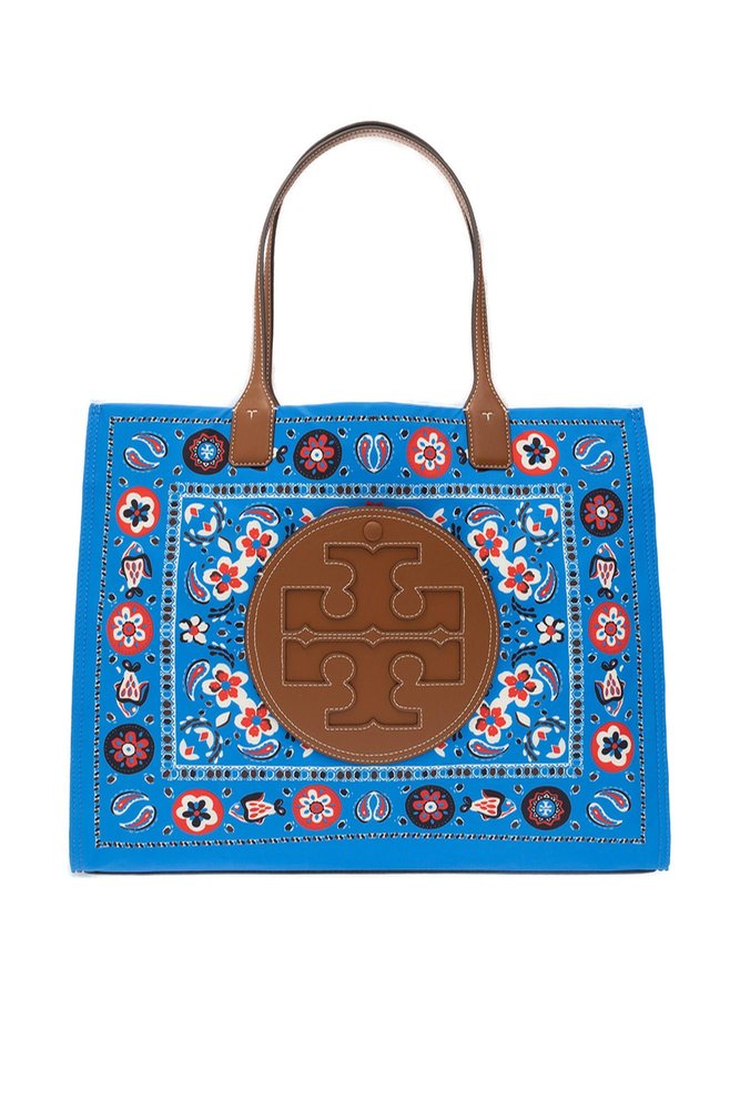 Tory Burch Ella Printed Tote Bag In Blue ModeSens