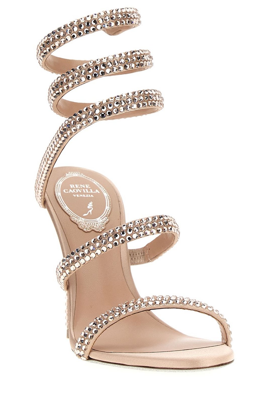 René Caovilla Cleo Embellished Open Toe Sandals