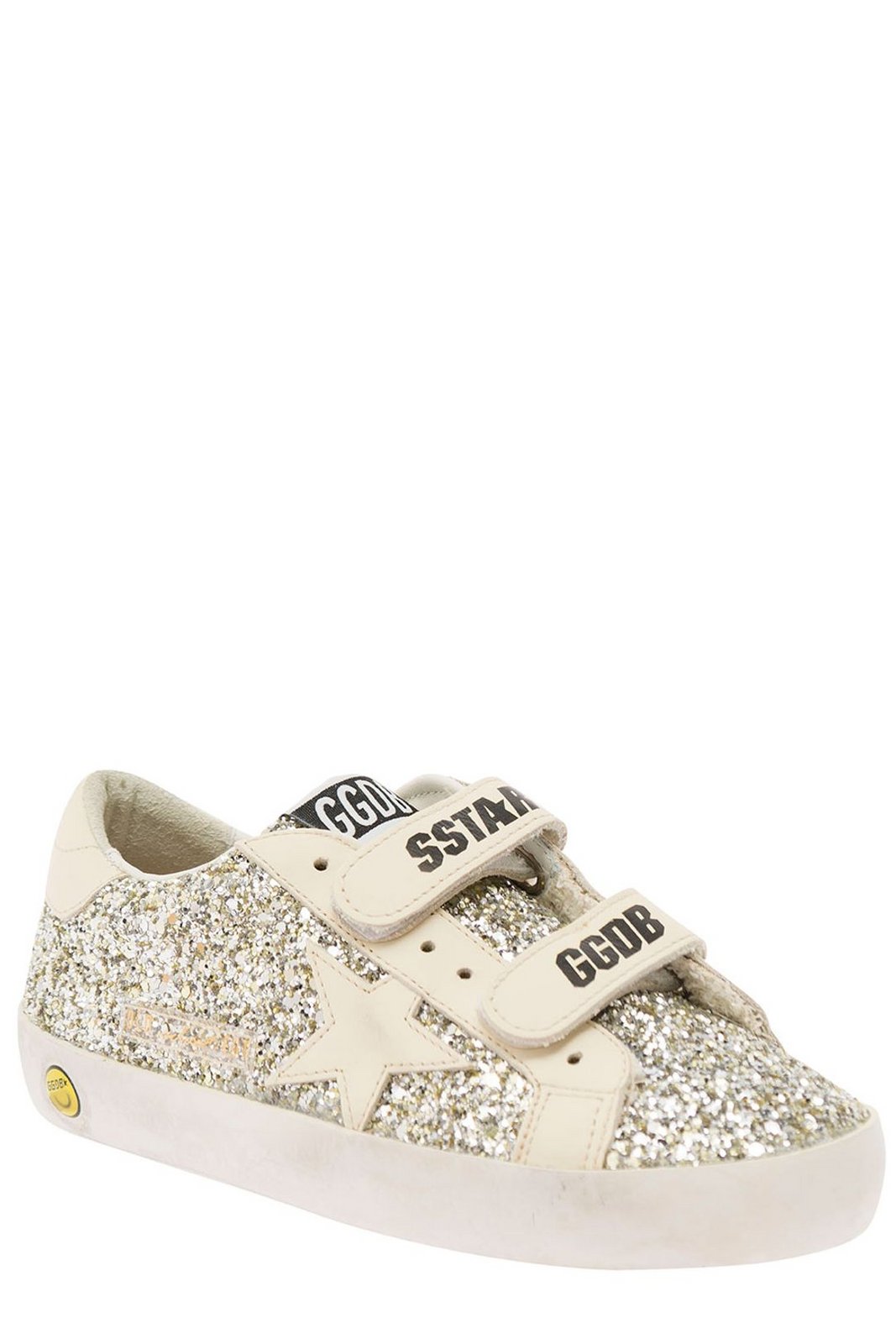 Golden Goose Kids Old School Glitter Lace-Up Sneakers