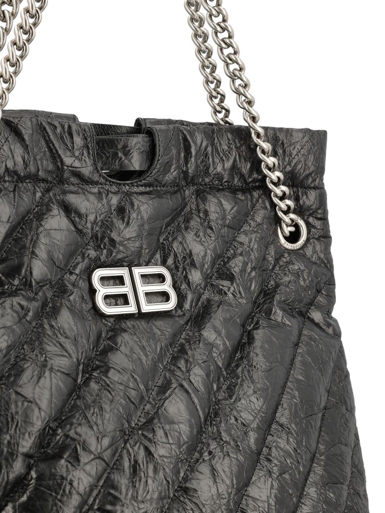 【BALENCIAGA】Crush Medium Tote Bag Quilted トートバッグ Balenciaga Crush Medium Tote Bag | Neiman Marcus