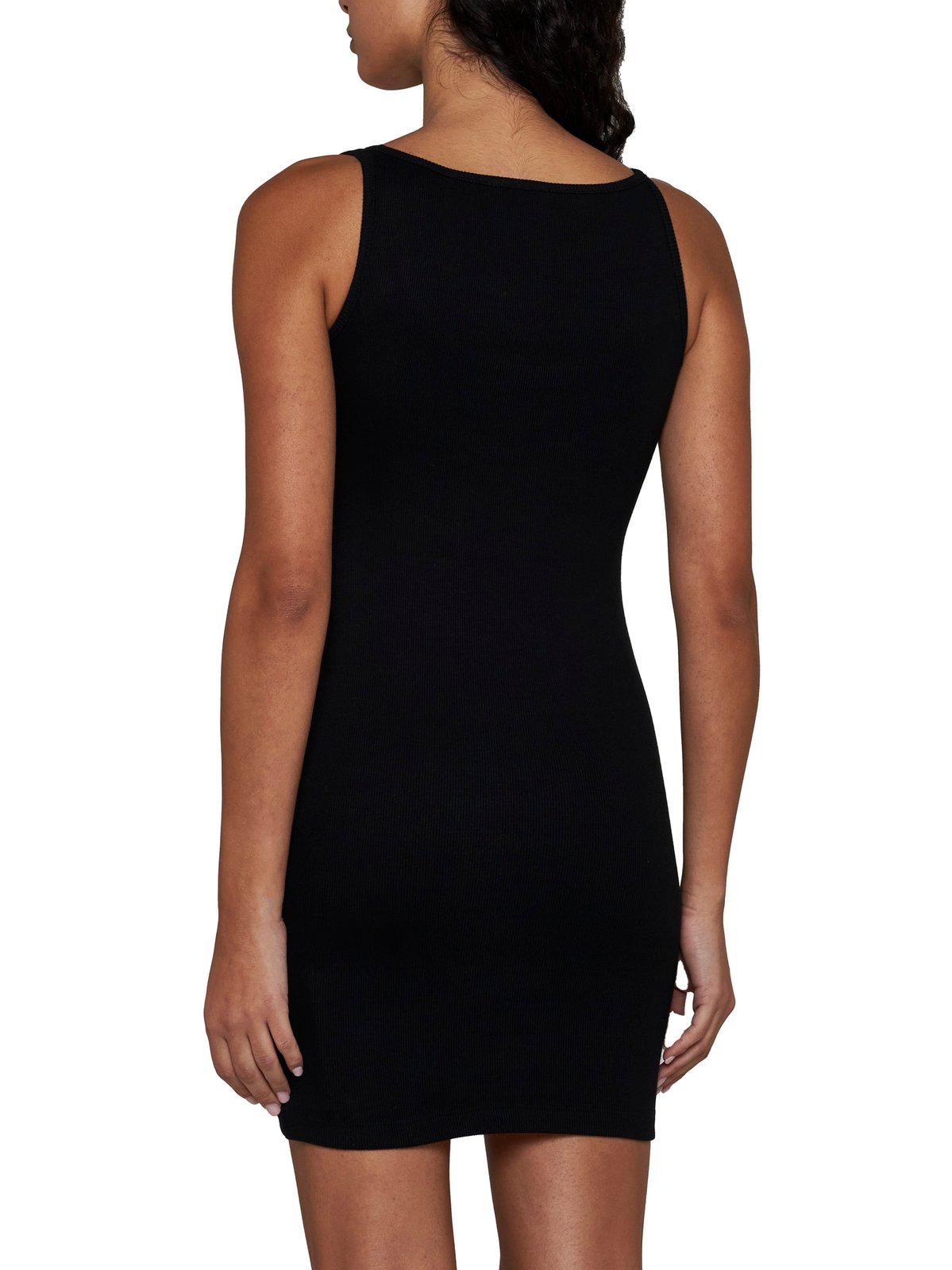 Off-White Logo Embroidered Sleeveless Dress