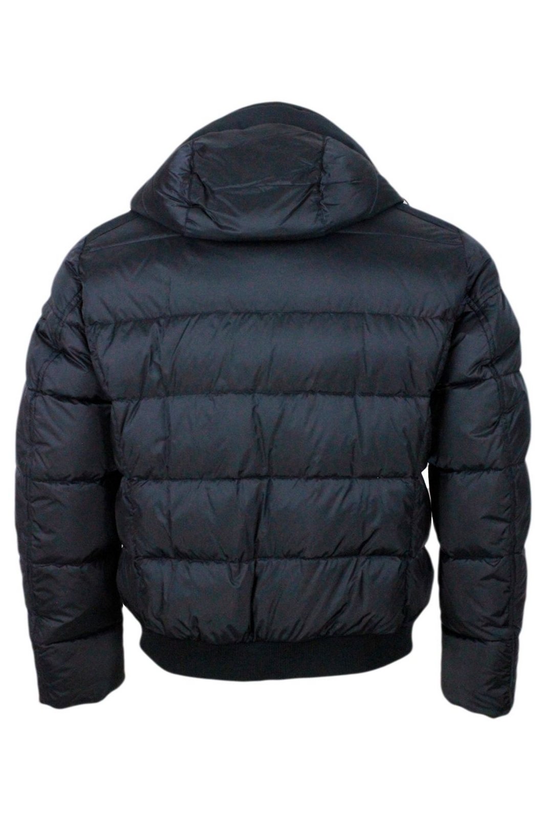 Moorer Zip-Up Drawstring Padded Down Jacket