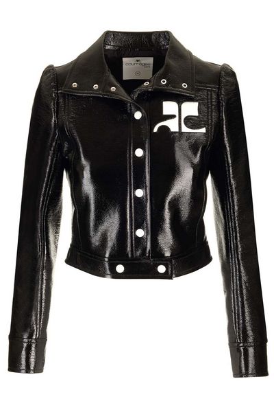 Courrèges Logo Embroidered Puffer Jacket