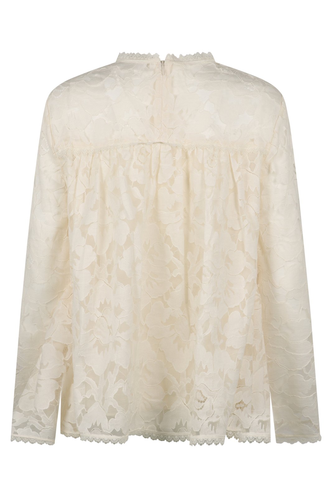 Zimmermann Illuminate Lace Gathered Top