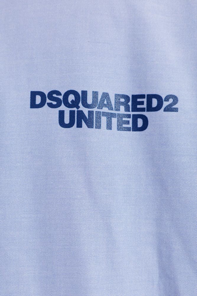 Dsquared2 로고 롱슬리브 폴로 셔츠
