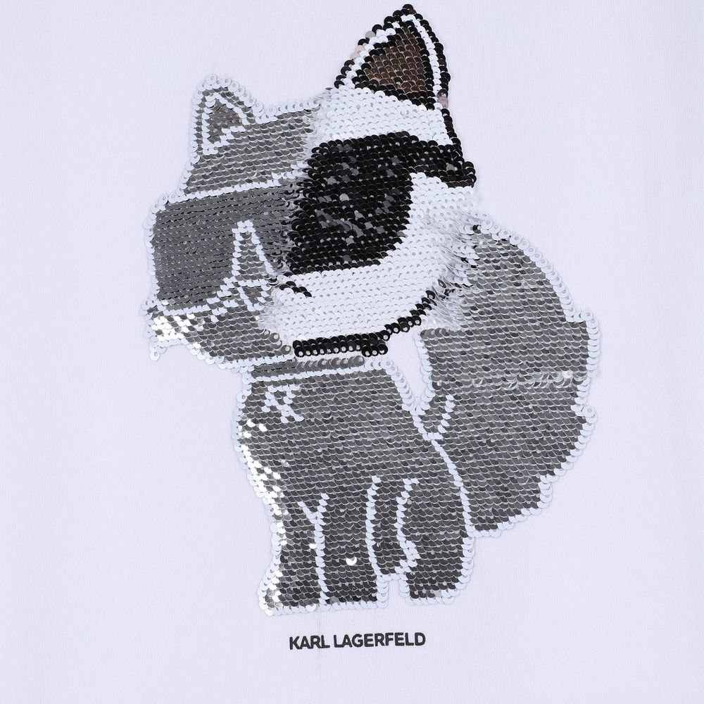 Karl Lagerfeld Kids 크루넥 티셔츠