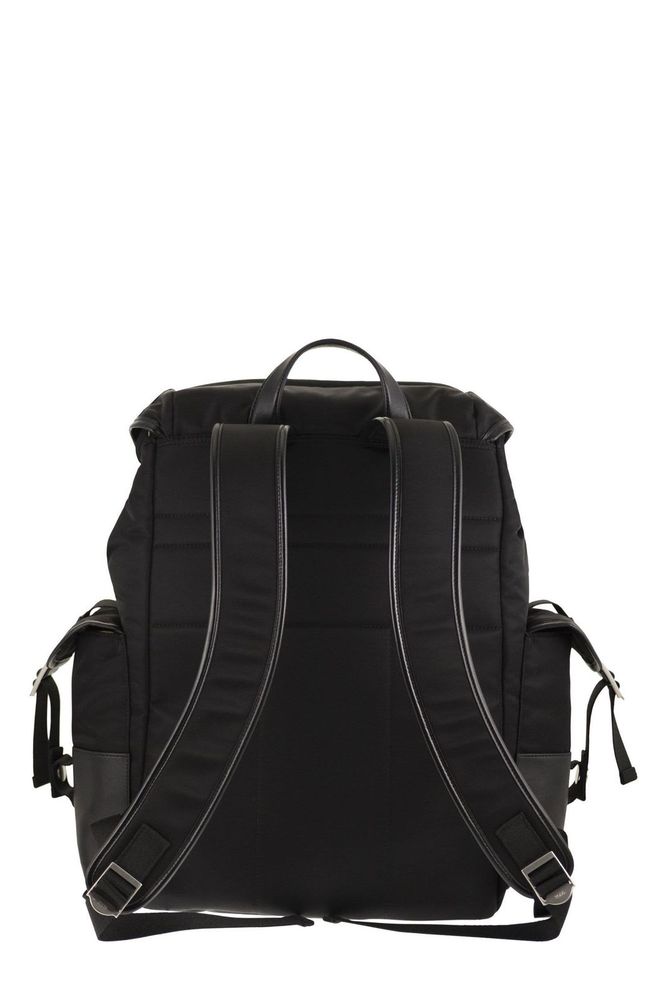 TOD'S 로고 패치 버클 스트랩 백팩
