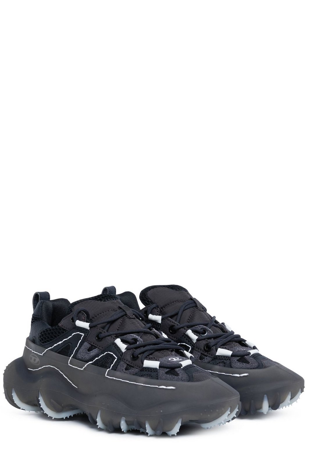 Diesel Kids S-Prototype Round Toe Lace-Up Sneakers