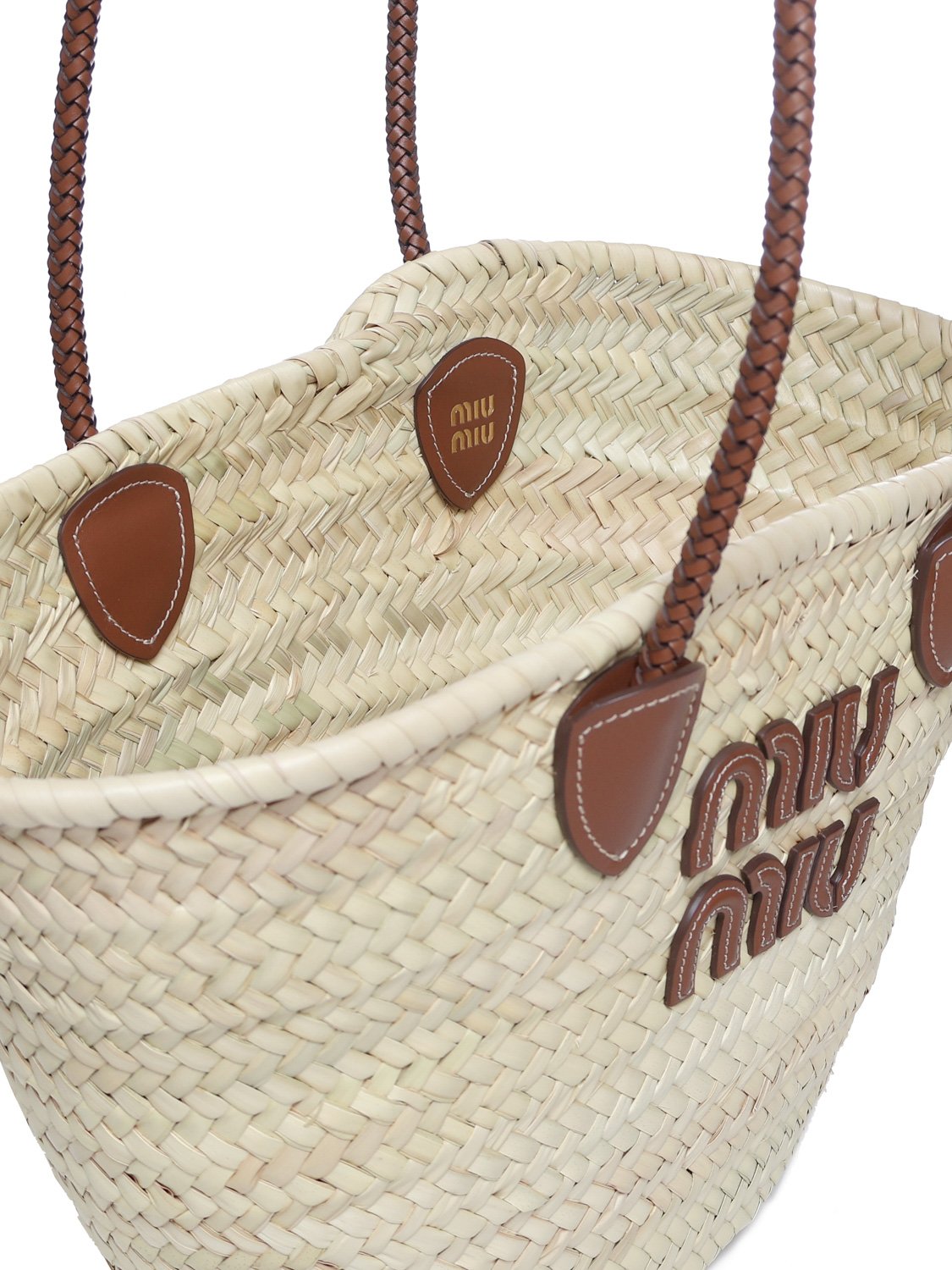 Miu Miu Logo-Detailed Tote Bag