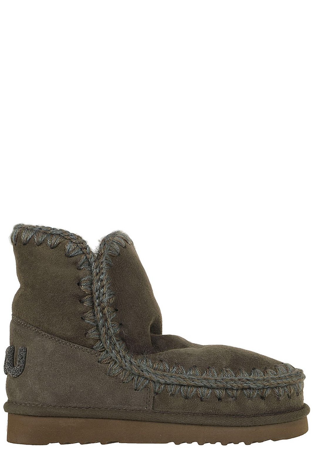 Mou Eskimo 18 Glitter Logo Slip-On Ankle Boots