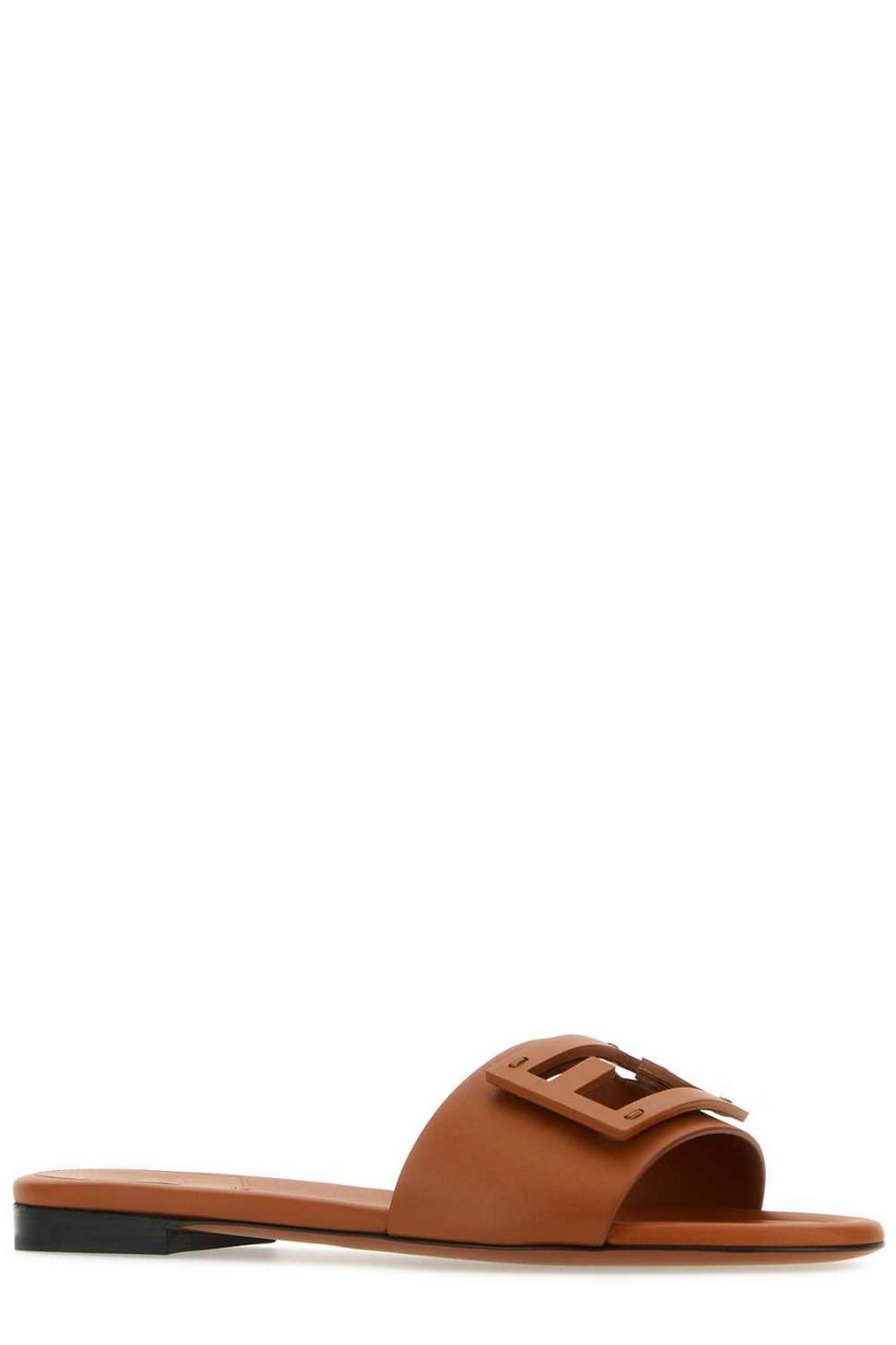 Fendi FF Logo Plaque Sandals