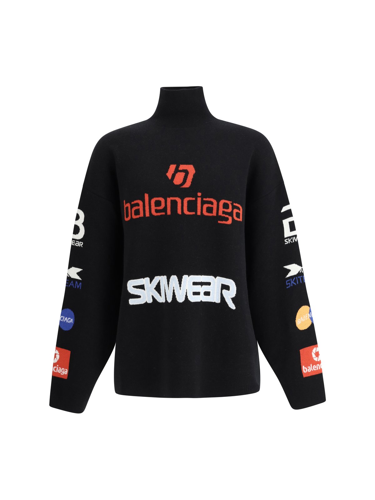 Balenciaga Turtleneck Long-Sleeved Ski Sweater