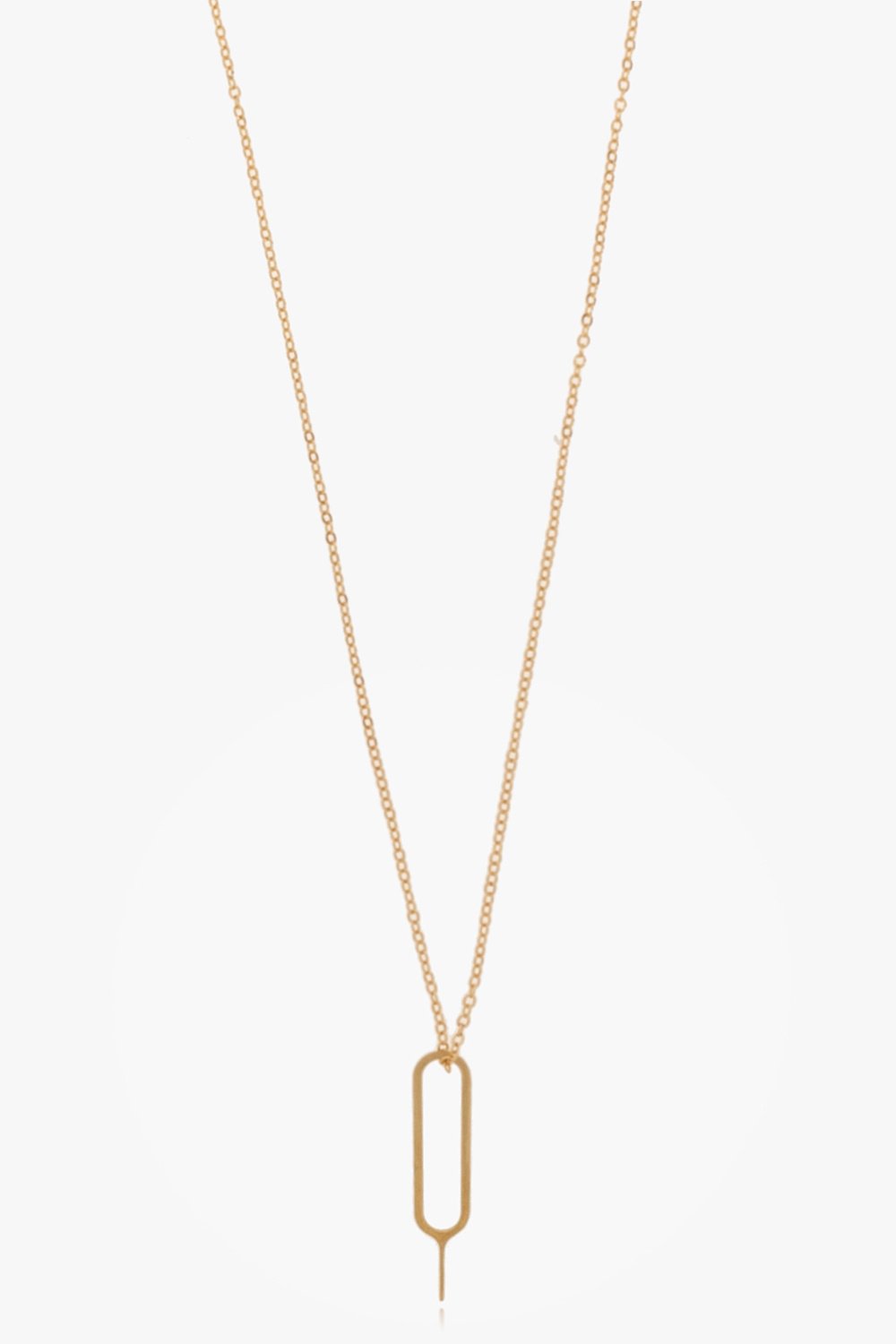 【Saint Laurent】SIMキーチャームネックレス SIM KEY AND RHINESTONE CHARM NECKLACE IN METAL
