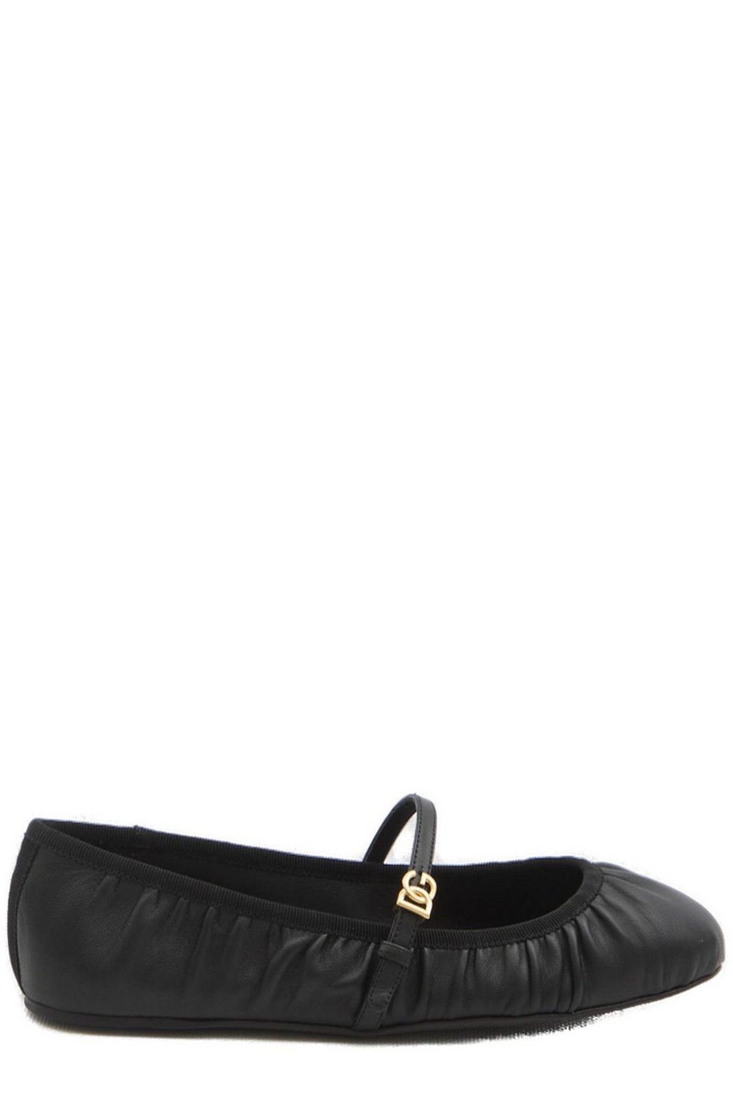 Dolce & Gabbana DG Logo Plaque Ballet Flats