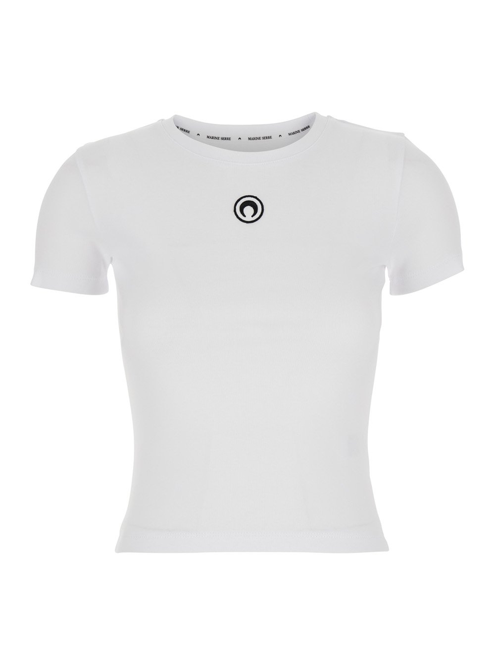 Marine Serre Moon Logo Embroidered Baby T-Shirt