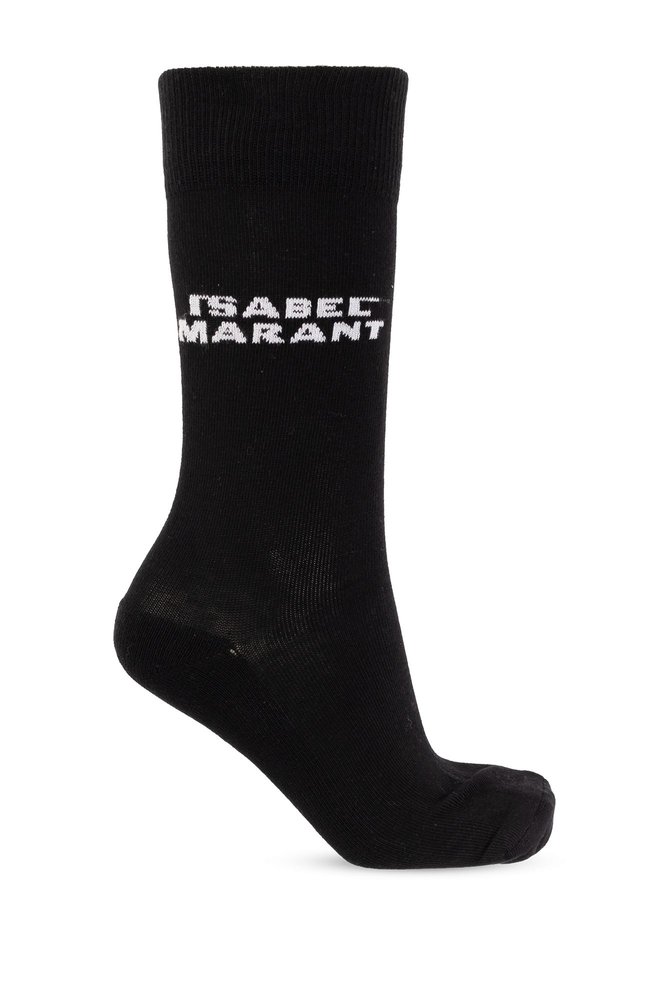 Isabel Marant Logo Intarsia Socks – Cettire