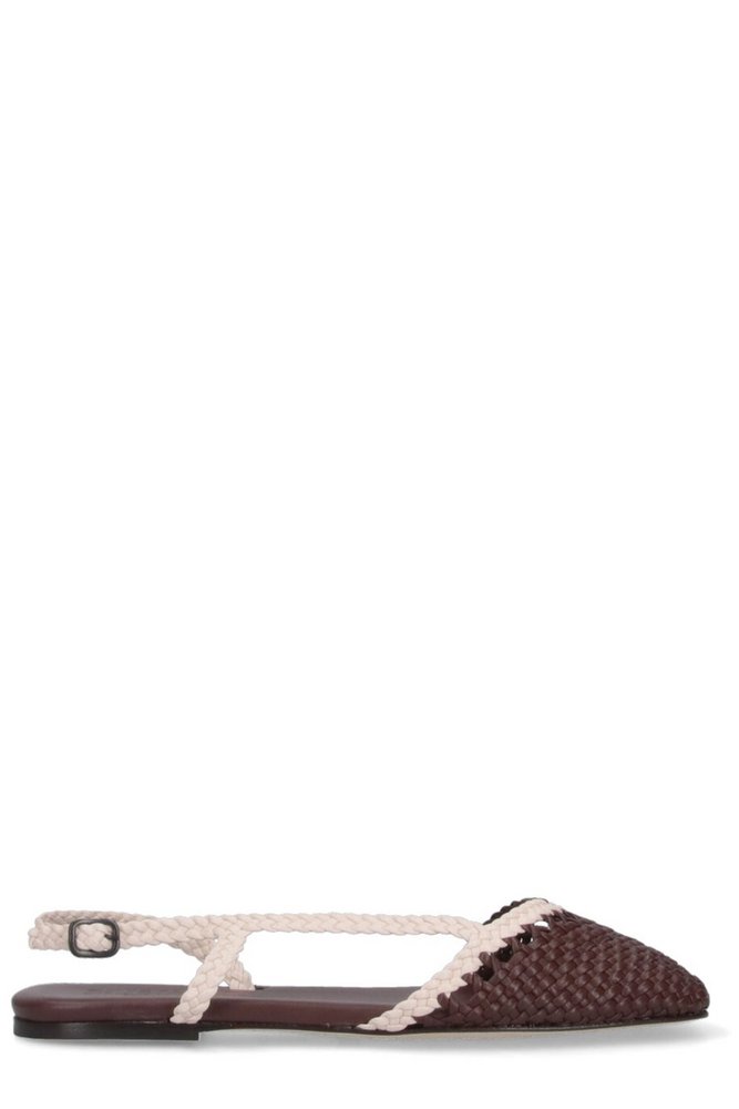 Hereu Rondaia Woven Asymmetrical Sandals – Cettire