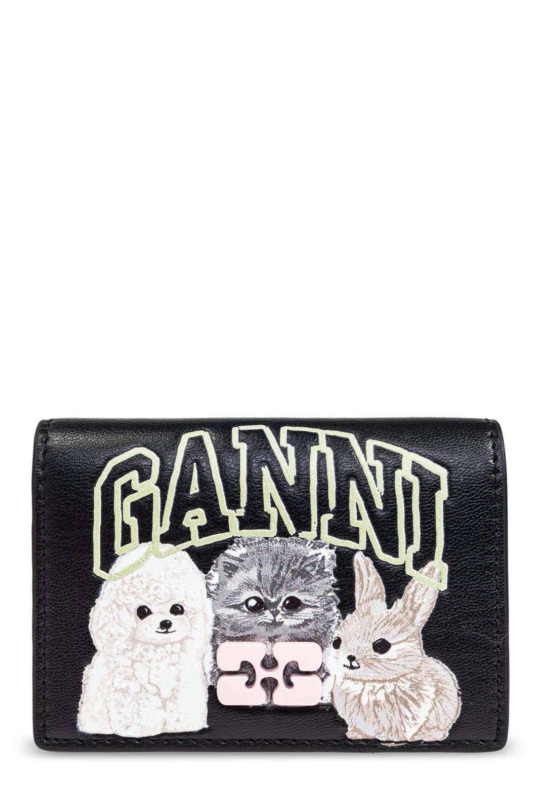 Ganni Animal GANNI Bou Flap Card Holder