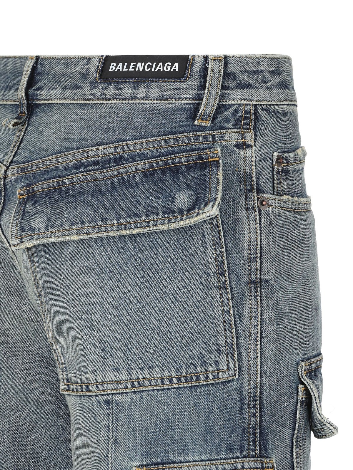 Shop Balenciaga Flared Cargo Jeans on Sale at BeyondStyle – Get 32